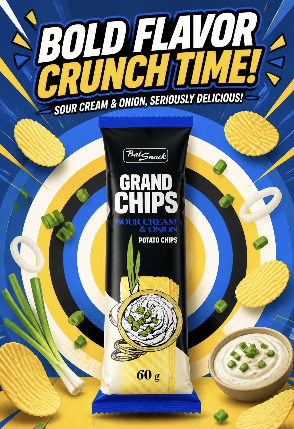Chips Sour Cream & Onion Potato Chips