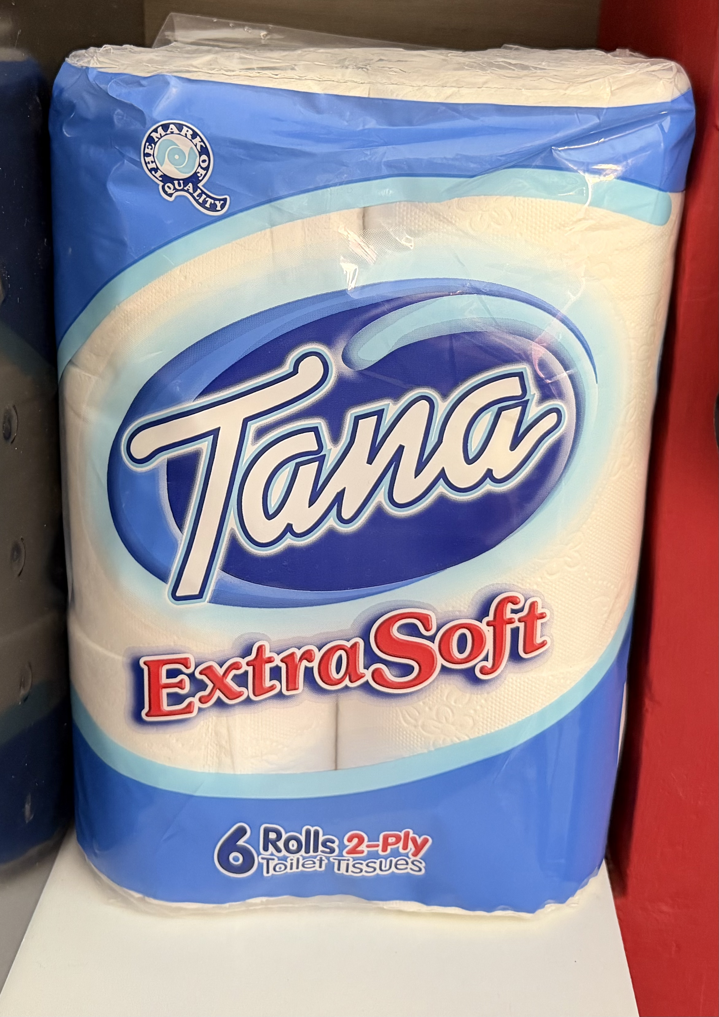 Tana Extra Soft toilet tissues.