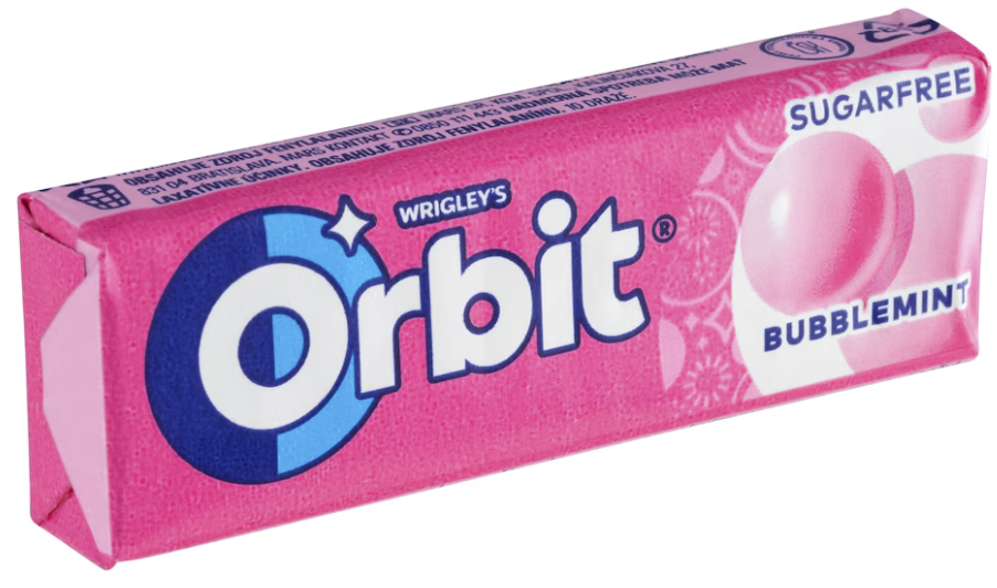 ORBIT BUBBLE MINT SUGERFREE