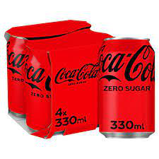 COCA COLA ZERO CANS